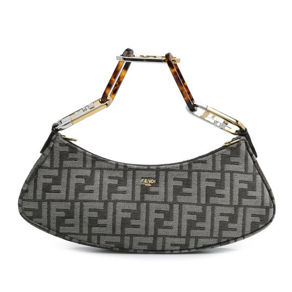Pre-Loved Fendi Zucca O'lock Swing Satchel - Picture 1 of 11